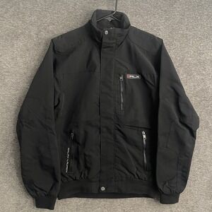 Ralph Lauren Moto McKinley Bomber Jacket RLX‎ Men Small Black Utility